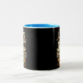 Ich bin Lyons. Ich höre nicht auf, wenn ich müde b Zweifarbige Tasse (Mittel)