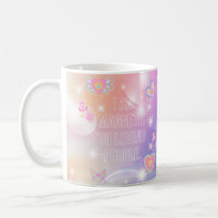 Ich bin Magnetisch, Motivierend, Inspirierend, Ros Kaffeetasse
