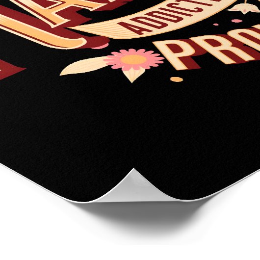 Ich bin Mahjong Addicted | Funny Mahjong Poster (Ecke)