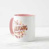 Ich bin Mahjong Addicted und ich bin stolz darauf Tasse (Vorderseite Links)