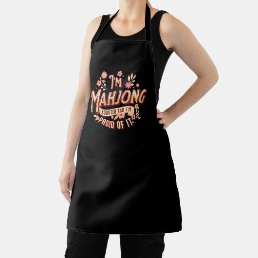 Ich bin mahjong-süchtig und stolz darauf schürze (InSitu)