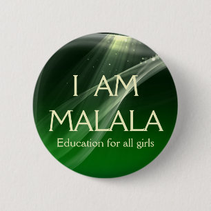 Ich bin Malala Bildung für alle Mädchen Button