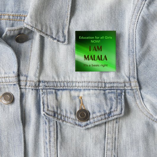 Ich bin Malala Kampagne Button (Beispiel)