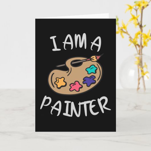 Ich bin Maler Karte (Gelbe Blume)