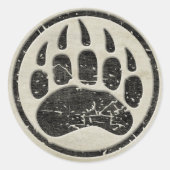 Ich bin MAMA GRIZZLY Runder Aufkleber (Vorderseite)