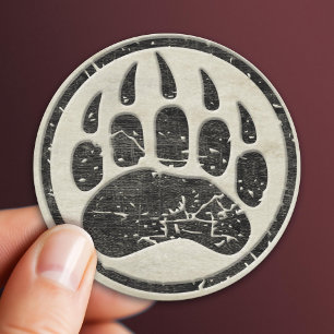 Ich bin MAMA GRIZZLY Runder Aufkleber