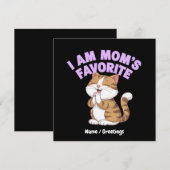 Ich bin Mama Liebling: Funny Gift Idea Einladung (Vorne/Hinten)