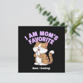Ich bin Mama Liebling: Funny Gift Idea Einladung (Stehend Vorderseite)