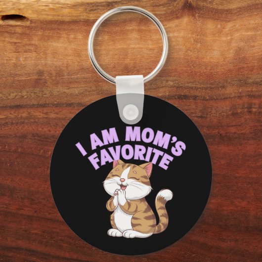 Ich bin Mama Liebling: Funny Gift Idea Schlüsselanhänger (Vorderseite)