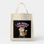 Ich bin Mama Liebling: Funny Gift Idea Tragetasche (Rückseite)