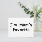 Ich bin Mama Liebling Postkarte (Stehend Vorderseite)