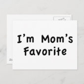 Ich bin Mama Liebling Postkarte (Vorne/Hinten)