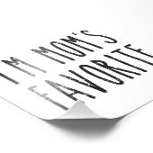 Ich bin Mama Lieblingsjunge Fotodruck (Ecke)