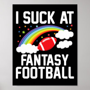 Ich bin Mama Männer Fantasy Football Verlierer - S Poster
