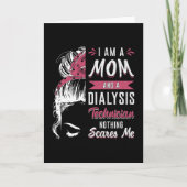Ich bin Mama- und Dialysetechniker Nephrologie Tec Karte (Vorderseite)
