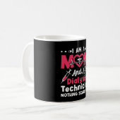 Ich bin Mama und Dialysetechniker und Nephrologie Kaffeetasse (Vorderseite Links)