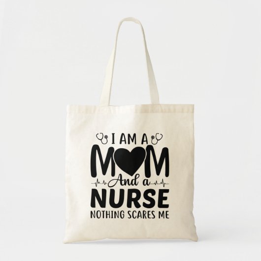 Ich bin Mama und Krankenschwester Tragetasche (Vorne)