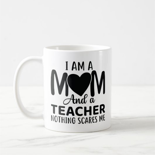 Ich bin Mama und Lehrerin Kaffeetasse (Links)