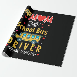 Ich bin Mama- und Schulbusfahrer Geschenkpapier