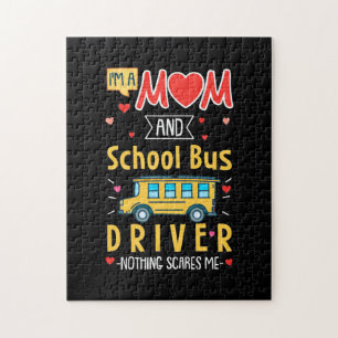 Ich bin Mama- und Schulbusfahrer Puzzle
