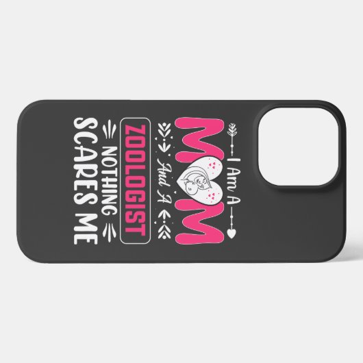 Ich bin Mama und Zoologe, mir ist nichts wichtig iPhone Hülle (Rückseite (Horizontal))