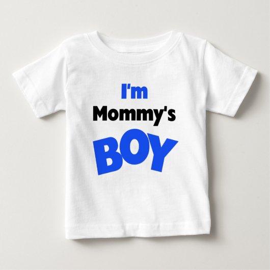 Ich bin Mama's Boy Baby T-shirt (Vorderseite)