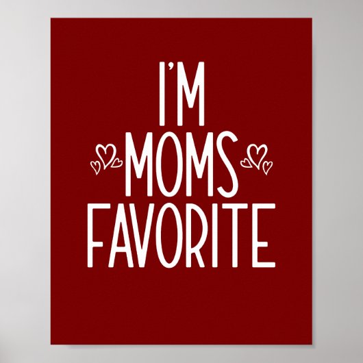 Ich bin Mamas Liebling Poster (Vorne)