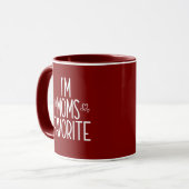 Ich bin Mamas Liebling Tasse (Vorderseite Links)