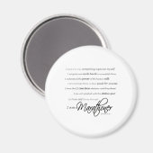 Ich bin Marathoner - Script Magnet (Vorderseite/Rückseite)
