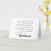 Ich bin Marathonläufer Karte (Gelbe Blume)