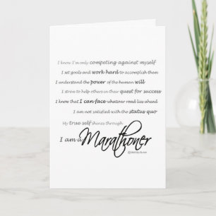 Ich bin Marathonläuferin - zum Glück Karte