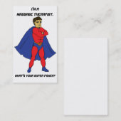 Ich bin Massagetherapeutin. Was ist dein Super-Pow Visitenkarte (Vorne/Hinten)