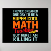 Ich bin Mathematik Lehrer Mathematik Mathematik Lo Poster (Vorne)