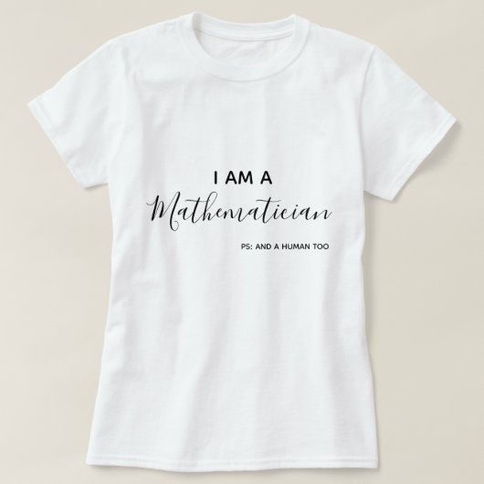 Ich bin Mathematiker-T - Shirt (Design vorne)
