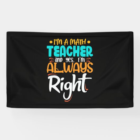 Ich bin Mathematiklehrer und immer richtig Banner (Horizontal)