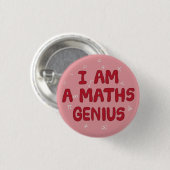 Ich bin Mathematiklehrerin Button (Vorne & Hinten)