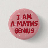 Ich bin Mathematiklehrerin Button (Vorderseite)