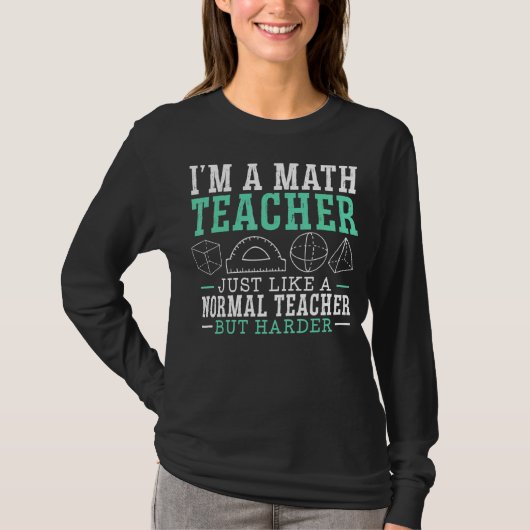 Ich bin Mathematiklehrerin Mathematikerschule T-Shirt (Vorderseite)