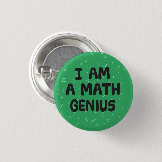 Ich bin Mathematikstudent Physik Button (Vorne & Hinten)