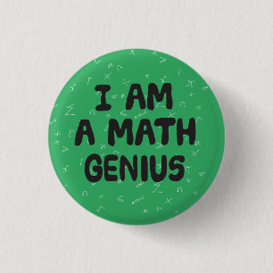 Ich bin Mathematikstudent Physik Button