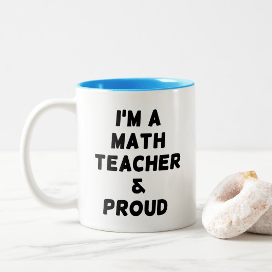 ICH BIN MATHILFE DER 2-Tone-KAFFEE-TASSE Zweifarbige Tasse (Mit Donut)