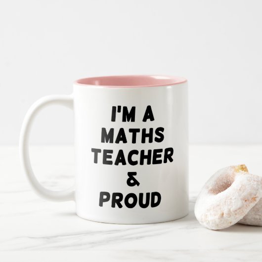 ICH BIN MATHILFE DER 2-Tone-KAFFEE-TASSE Zweifarbige Tasse (Mit Donut)