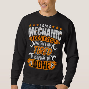 Ich bin Mechanic Garage Worker Automotive Auto Mec Sweatshirt