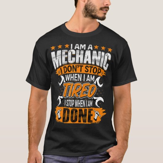 Ich bin Mechanic Garage Worker Automotive Auto Mec T-Shirt (Vorderseite)