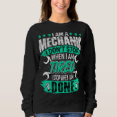 Ich bin Mechaniker Auto Mechanische Garage Sweatshirt (Vorderseite)