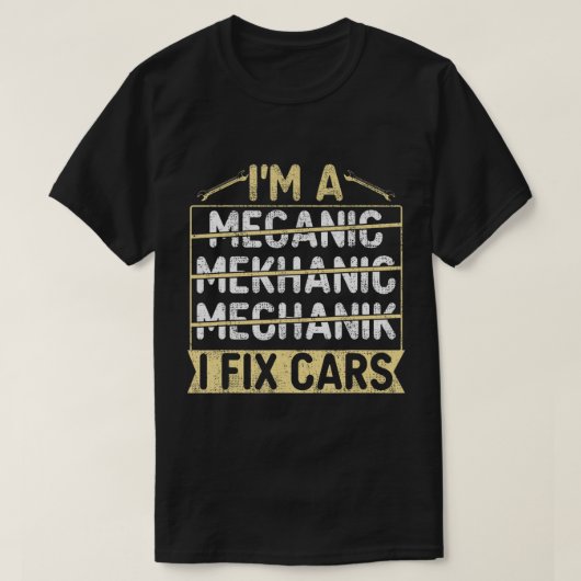 Ich bin Mechaniker und repariere den Motor des Tur T-Shirt (Design vorne)
