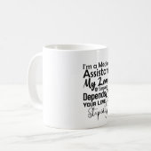Ich bin medizinischer Assistent auf meinem Sarcasm Kaffeetasse (Vorderseite Links)