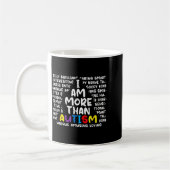 Ich bin mehr als Autismus Asd Bewusstsein Männer F Kaffeetasse (Links)