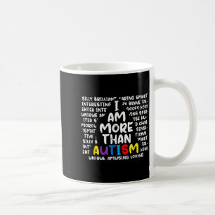 Ich bin mehr als Autismus Asd Bewusstsein Männer F Kaffeetasse
