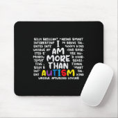 Ich bin mehr als Autismus und Bewusstsein Männer F Mousepad (Mit Mouse)